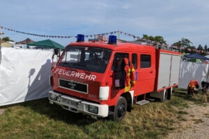 Das LF8 auf seinem Patrouillenplatz außerhalb der Hauptfestivalzeit.